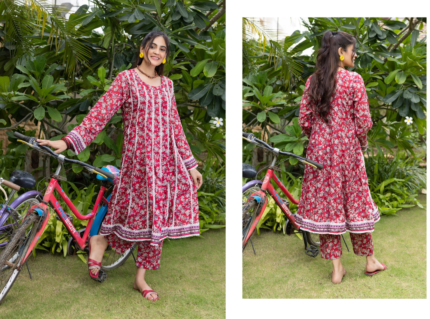 Unstitched TRENDY PRINTED LAWN 2-Peice Suit (UMP210)